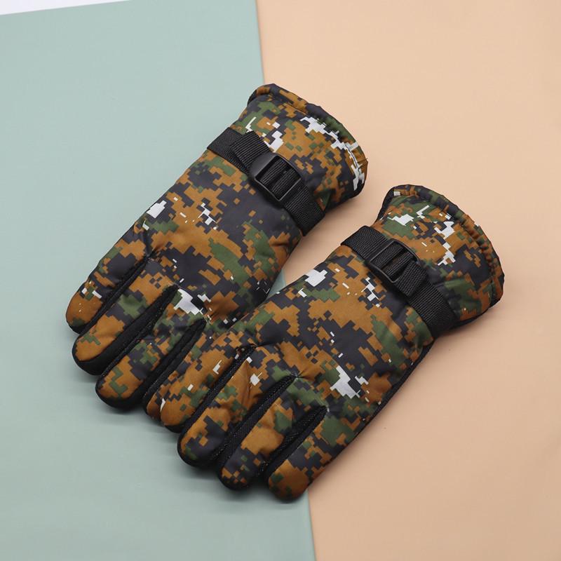 Мультяшные лыжные перчатки для детей 7-13 лет: Милая, Теплая и Утепленная Зимняя Одежда