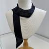 New Monochrome Women's Decorative Streamer Wrapping Bag Ribbon Solid Color Linen Silk Scarf Small Scarf Headband Scarf
