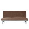 Sofa Bed Cover 190-210Cm Brown Velour