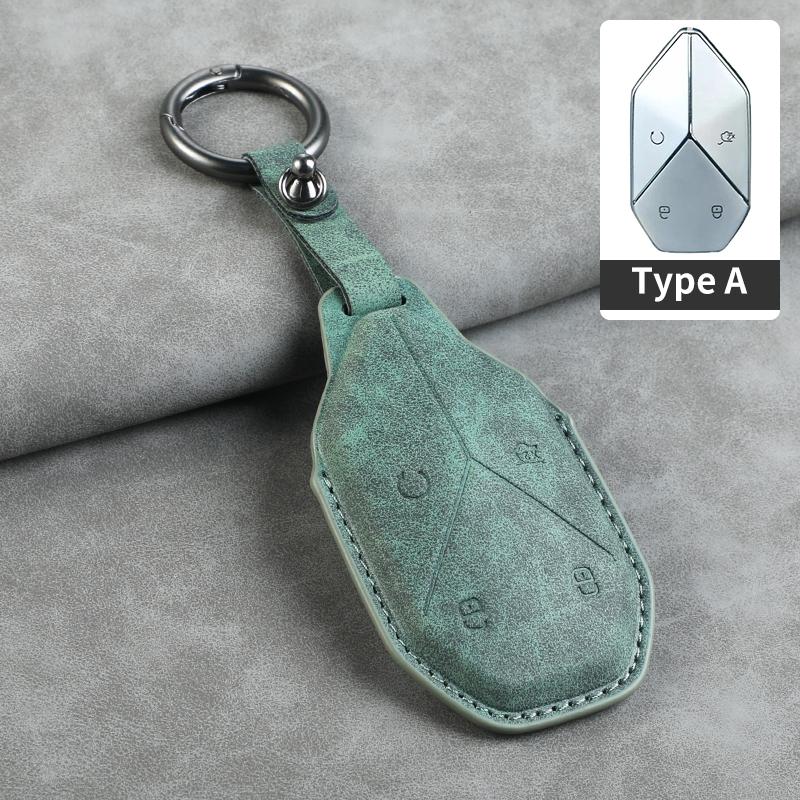 For BYD Equation Leopard 5 2025 2025 Handmade Car Smart Key Case Cover Keyless Remote Entry Fob Keychain Accessories