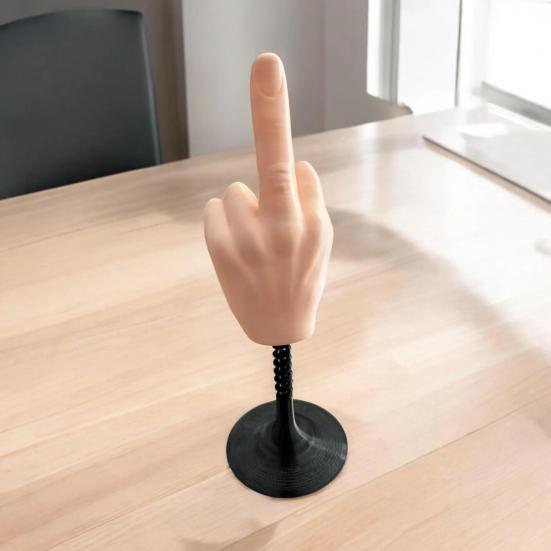 Эластичная настольная игрушка для среднего пальца, снятие стресса, забавный 3D-украшение для пальцев, веселая шутка