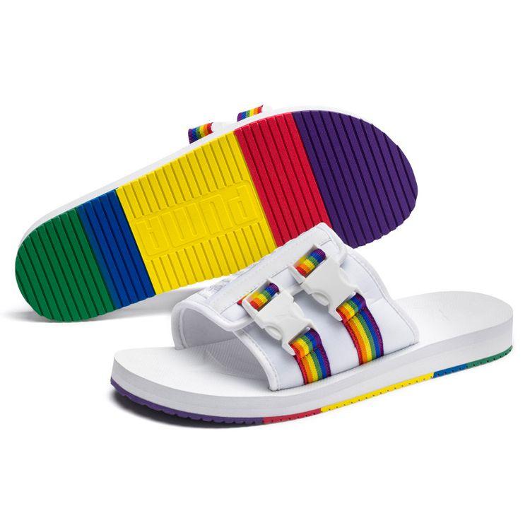 Puma Wilo Lux Sandal Nylon Rainbow Unisex Sneakers White High-Risk-Red 372554-01