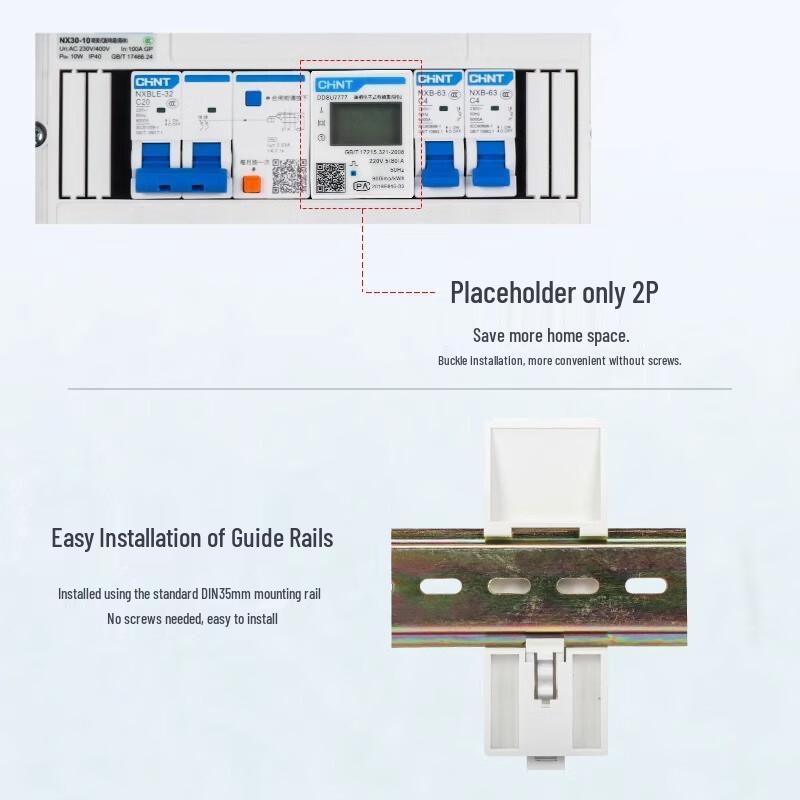 CHNT Single-Phase Digital DIN Rail Energy Meter