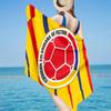 Colombian Soccer Federation Microfiber Beach Towel, Lightweight And Quick-Dry, for Summer Travel, Beach Essential, Swimming Pool