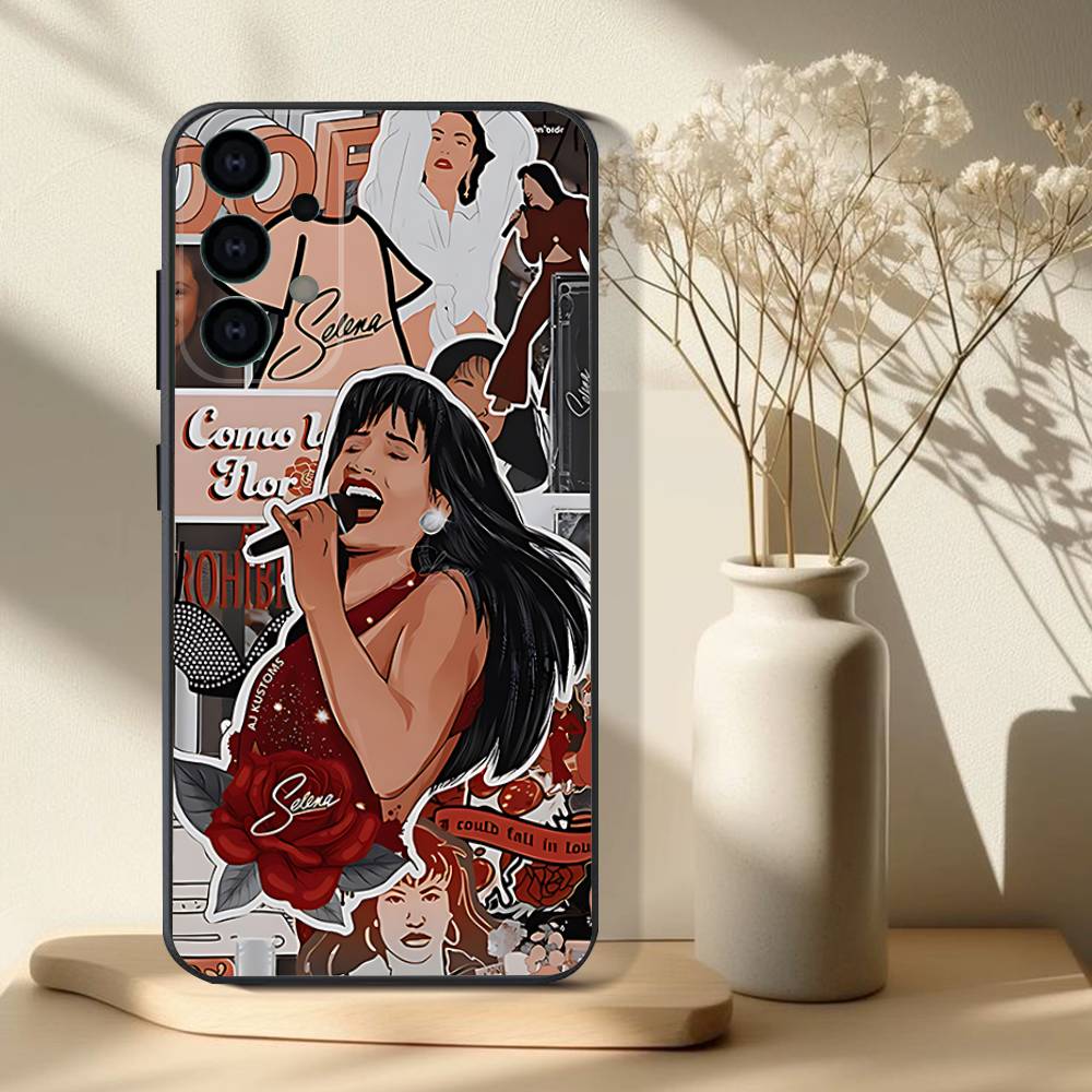 Чехол для телефона S-Selena Quintanilla для Samsung S25, S24, S21, S22, S23, S30, Ultra, S20, Plus, Fe, Lite, Note, 10, 9, 5G Черный чехол