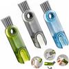 1/3pcs 3 In 1 Multi-functional Cleaning Brush Tiny Bottle Cup Lid Brush Straw Cleaner Tools Cup Crevice Cleaning Brush Home Kitchen Cleaning Tools