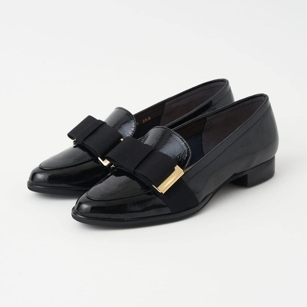 Туфли на низком каблуке, модель 174283400007 [Диана], Япония, черные, 21.5см,