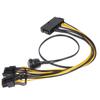 24Pin к двойному 6+2 Pin 8 Pin с кабелем выключателя 6Pin 8Pin Male к 24 Pin