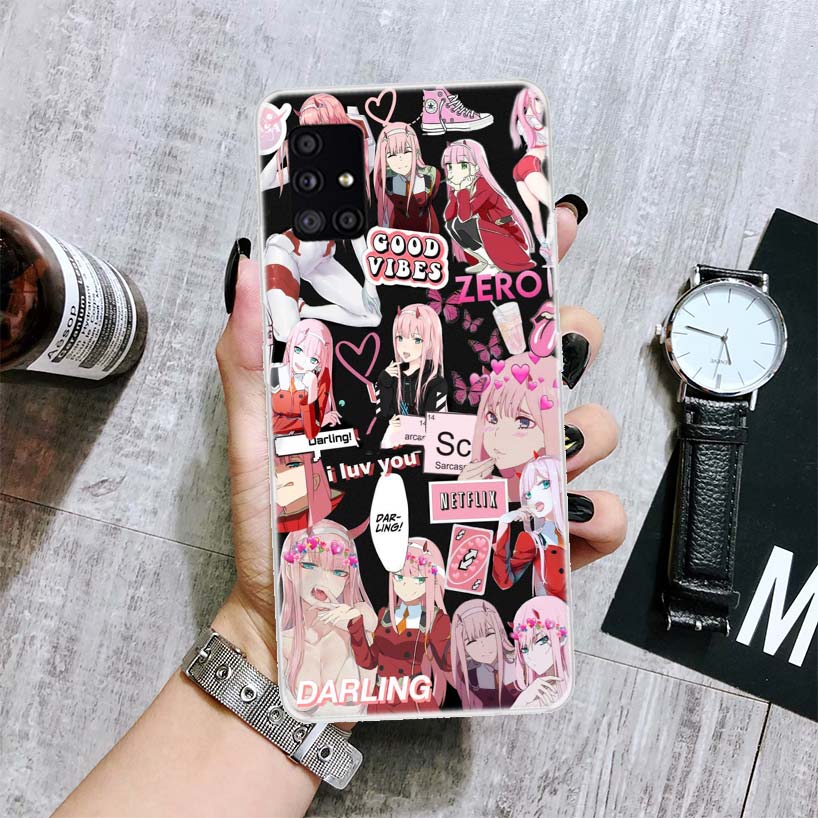 Zero Two Darling In The FranXX Phone Case For Samsung Galaxy A12 A22 A32 A42 A52 A72 A51 A71 5G A41 A31 A21 A02S M12 M21 M31 M30