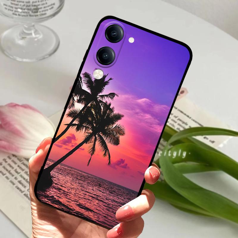 Мультяшный чехол для vivo Y29s Y04 4G Мягкий силиконовый TPU Защитный чехол для телефона Для VIVO Y04 Модный Роскошный Милый Бампер Fundas