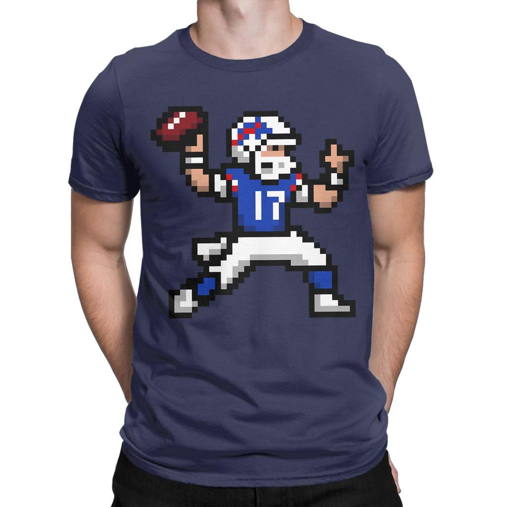 Josh Allen Cotton TShirt for Men Beach Y2K Funny T Shirts O Neck Trendy Cool Tees Plus Size Print Tops