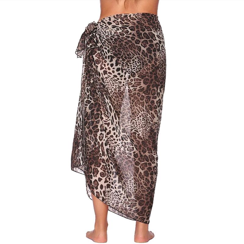 Summer Sexy Beach Skirts Women Beach Wear Chiffon Beach Wrap Skirt Towel Long Sarong Cover Up Sexy Bikini Scarf