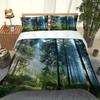 Kid Bedroom Duvet Cover Sets 3D Print Plant Forest Deep Forest, Bedding Set Single Twin Full Queen King Size Bed + Pillowcase