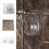 4pcs Strong Self Adhesive Wall Hook Waterproof Non-perforated Sticky Hooks for Shelves Towel Mop Handbag Holder Home Organizer