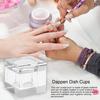 1 унция хрустальные стеклянные Dappen чаши с крышкой для нейл-арта акрил