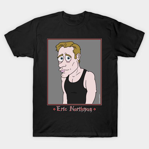 Asian Size Men Black Print T-shirt Eric Northman No-Cut Heat Transfer Print Cotton Tshirt