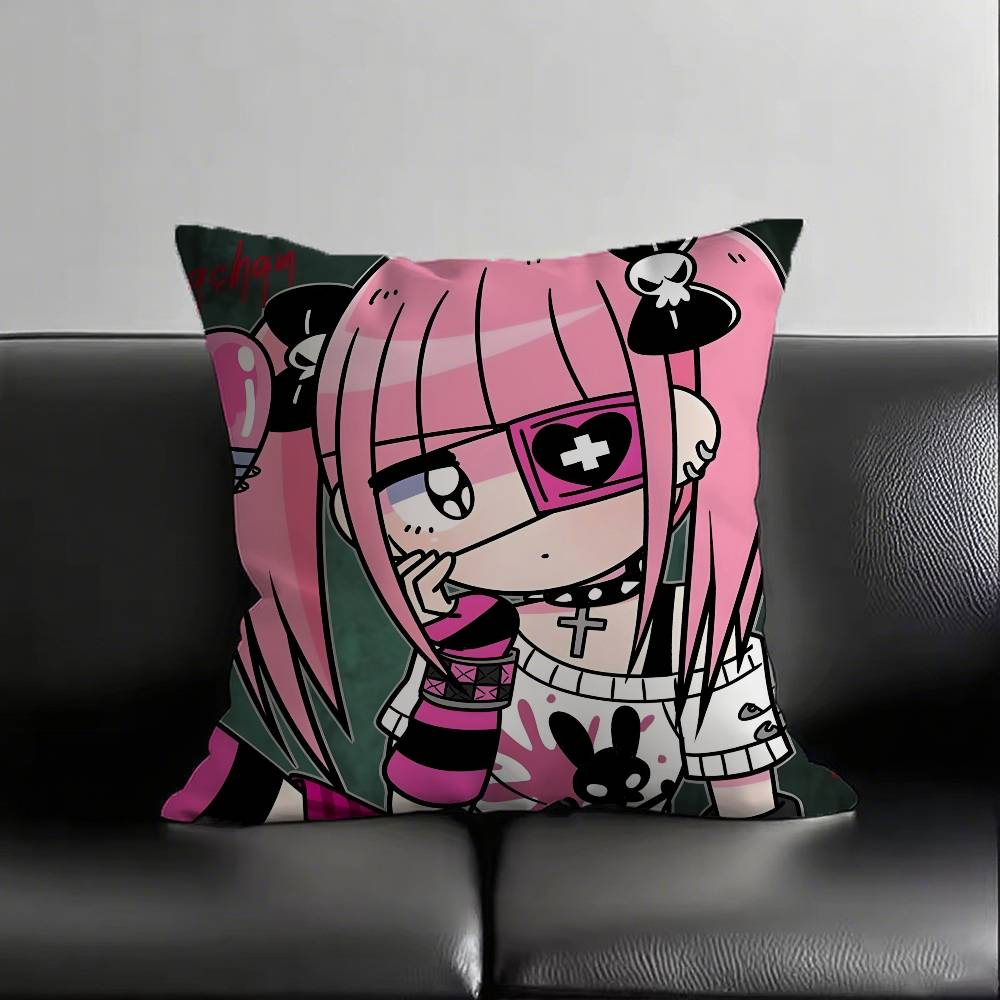 1 шт. Наволочка Менхера Чан Модная квадратная наволочка Спальня Диван Комната Инс Украшение Досуг