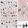 Nail Art Stickers, Romantic Valentine'S Day Love Cartoon Panda Love Adhesive Nail Stickers