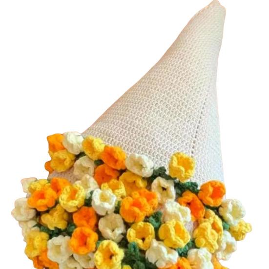 Букет Одеяло DIY Набор Цветочные Букеты Вязание крючком Набор Вязаный Букет Плед Набор для Рукоделия для Дома Кровать Диван Диван Декор