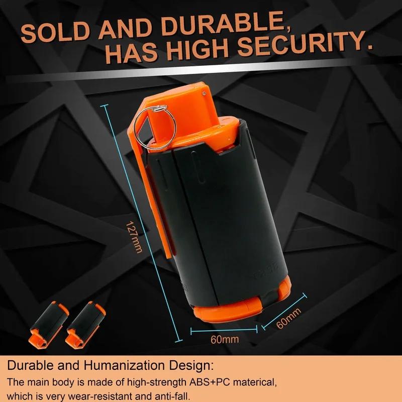 Тактическая игрушечная граната для игр с гелевыми шариками CS, для развлечений на открытом воздухе, игрушечная граната с водяным шариком, прочная пластиковая модель с выбросом и кольцом