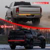 Светодиодная полоса на заднюю дверь автомобиля, 528 светодиодов, Световая полоса «Рыбья кость» со стрелкой, Стробоскоп, Третий стоп-сигнал, Фонарь заднего хода, Водонепроницаемая полоса без сверления для пикапа, внедорожника, Jeep