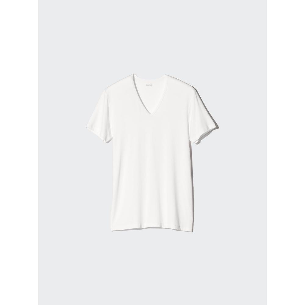 Uniqlo HeaTTech Футболка с V-образным вырезом
