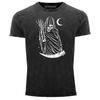 Mens Vintage Shirt Reaper Saltboy Parody Grim Reaper Salt Print Shirt Tee-