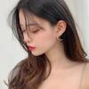Star Moon Earrings Korean Version Asymmetrical High Sense Earring Fashion Prevent Allergy Exquisite Ear Nail