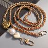 Camellia Crossbody Phone Rope Metal Chain Mobile Phone Strap  Outdoor Travel