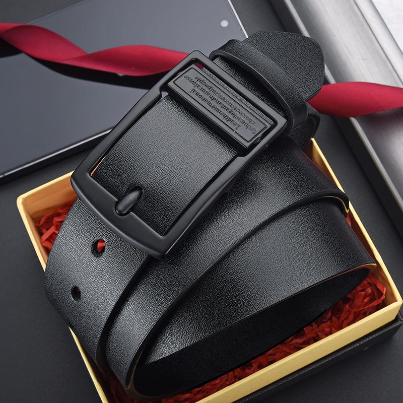 Men's PU Vintage Pin Buckle Leather Belt - Casual & Business Versatile Accessory for Jeans
