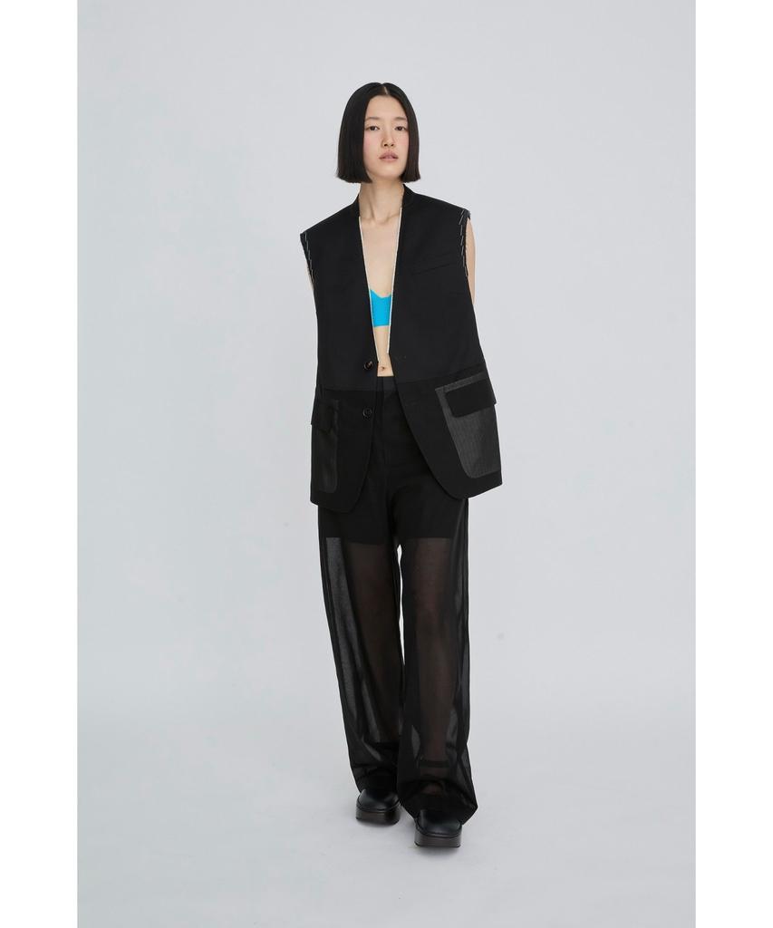 RECODE Layered Sheer Pants Rqpam26530Bkx
