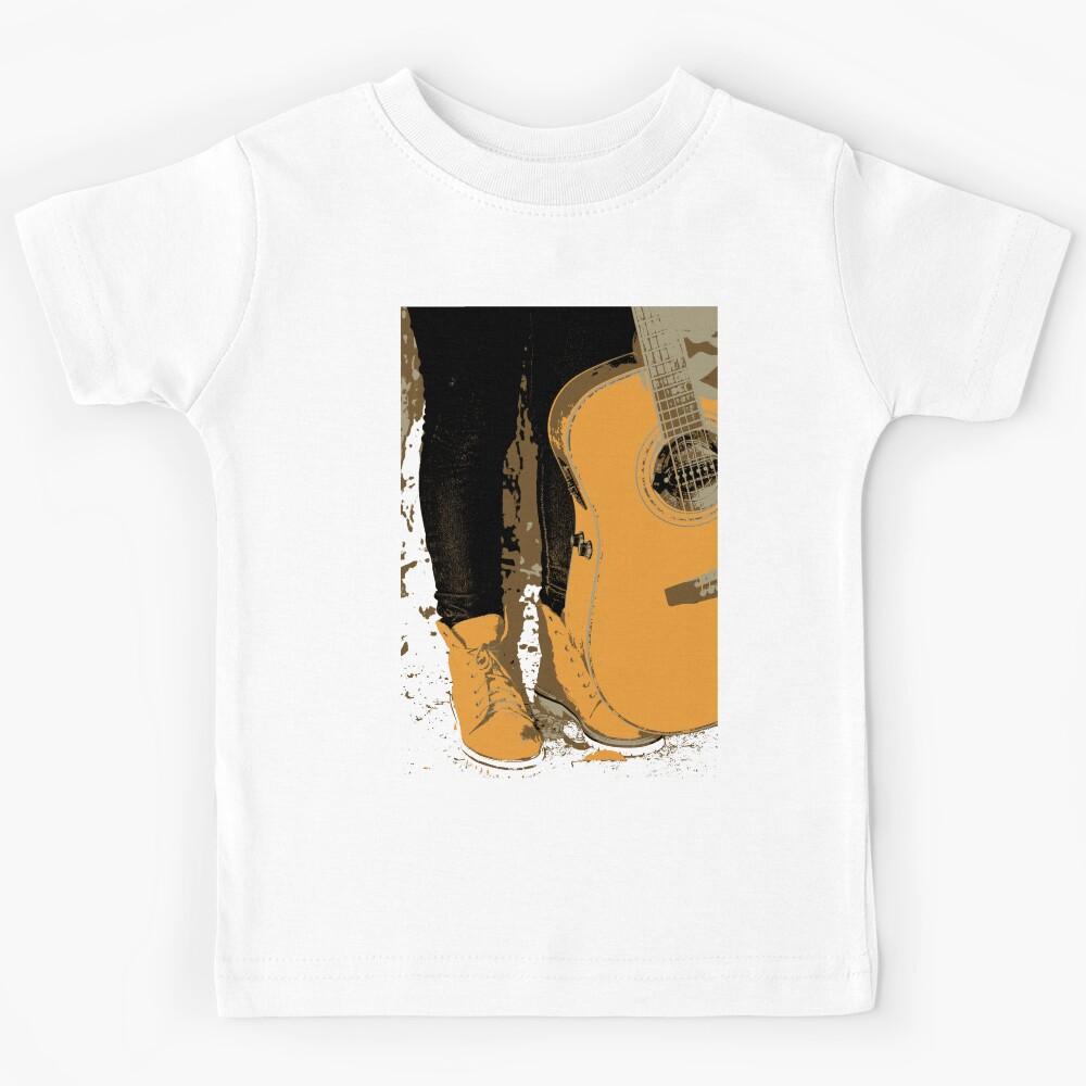 Acoustic Guitar at your Feet Kids T-Shirt