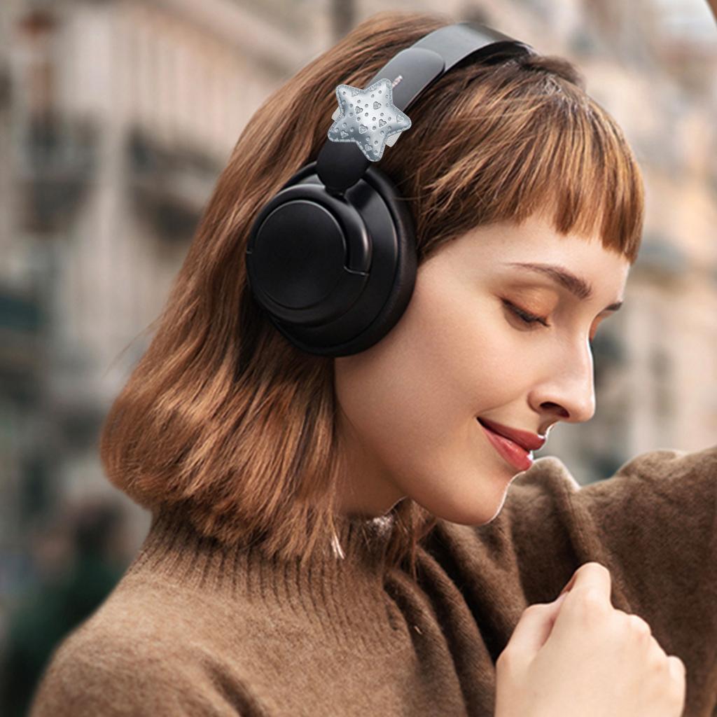 Серебряные Звезды Аксессуары для Гарнитуры Игровые Наушники Крепление с Уникальным Стилем Подарок Геймера для Женщин Девушек