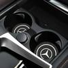 ESU5 2Pcs Car Waterproof Coaster Non Slip Water Cup Pad Mat For Mercedes Benz W203 W206 W220 W205 W211 W212 W201 W210 W108 Accessorie