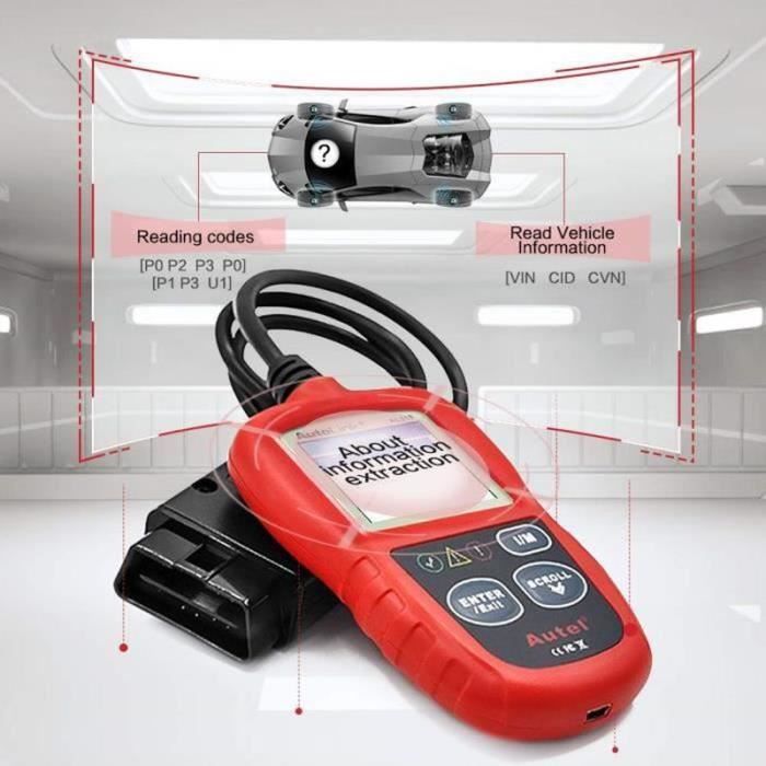 OUTIL DE DIAGNOSTIC Autel AL319 Valise Diagnostic Auto OBD2 Scanner Multimarque En Français
