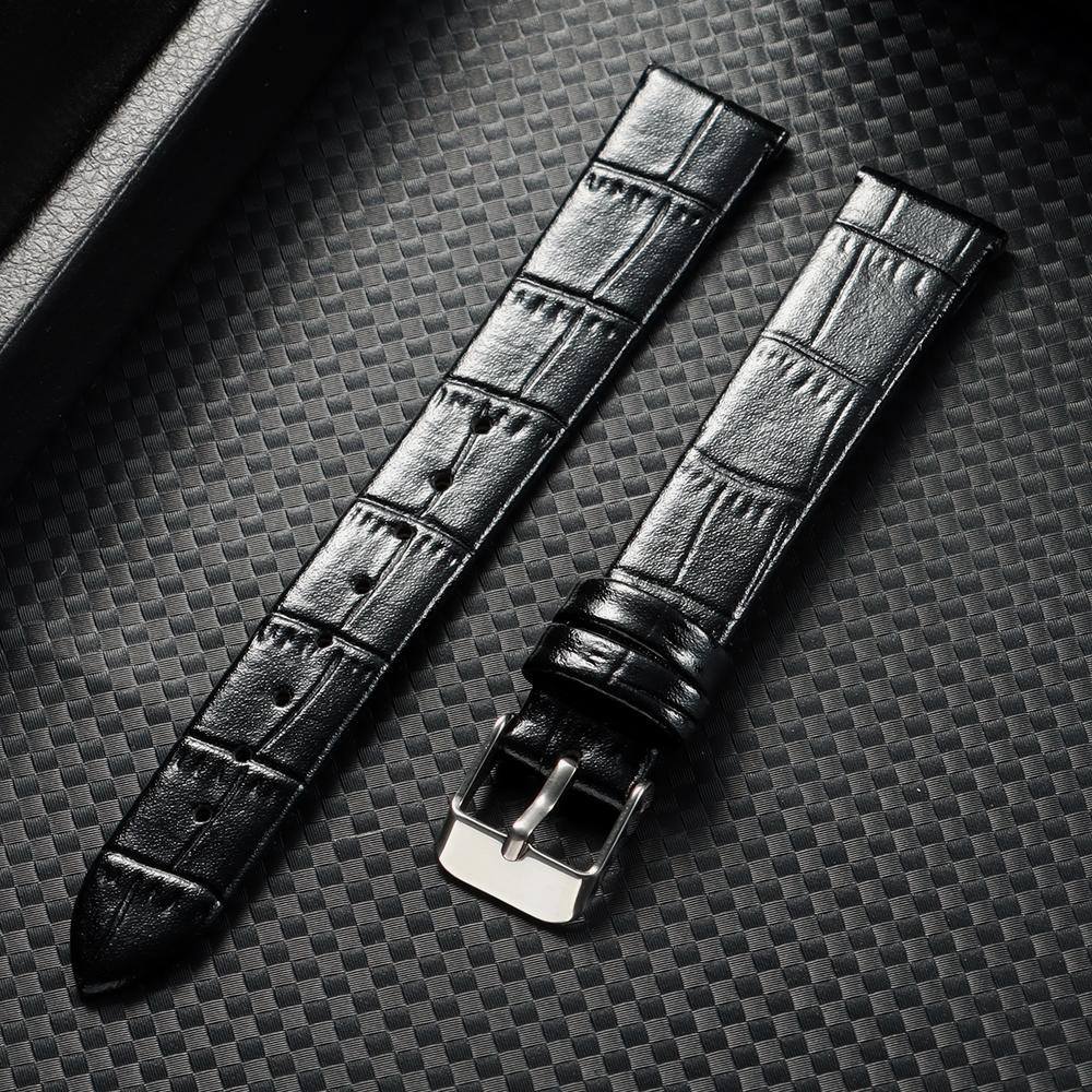 8мм 10мм 12мм 14мм 16мм Универсальный кожаный ремешок для часов для мужчин и женщин, сменный ремешок для часов, мягкие тонкие браслеты, ультратонкие ремни