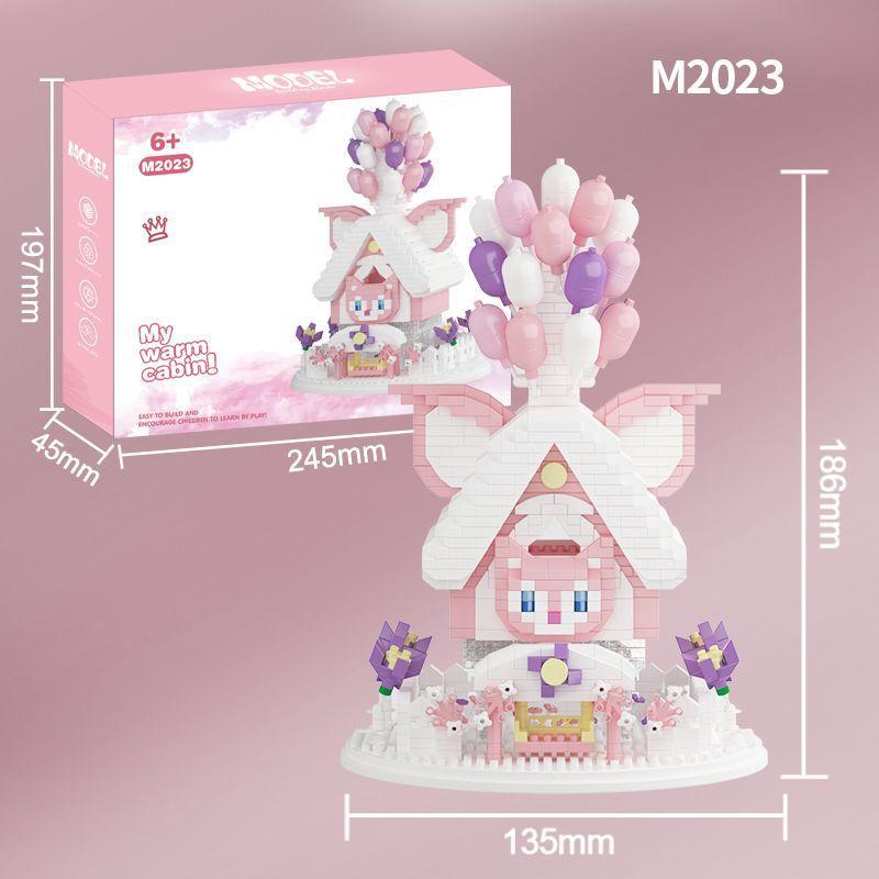 Креативные блоки, воздушный шар, дом, образовательные игрушки, подарок на день рождения для девочки