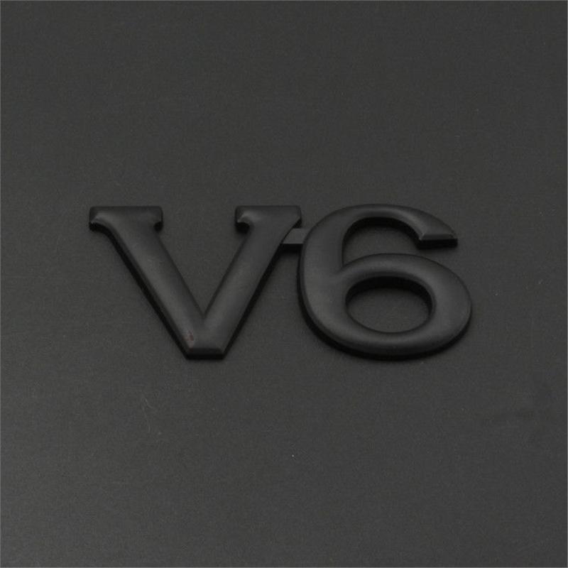 Металлическая наклейка на автомобиль на заказ: Эмблема V6/V8, Логотип большого объема для кузова, задней части и боковой части