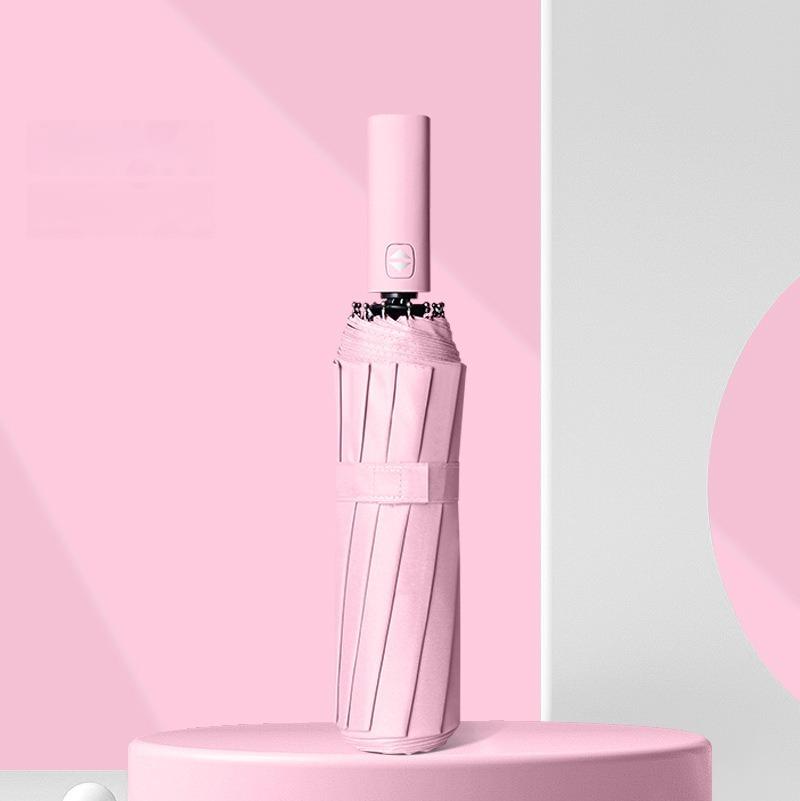 12 спиц Моранди Полностью автоматический зонт Черный клей Солнцезащитный зонт от солнца Плюс Оптовая продажа зонтов от солнца