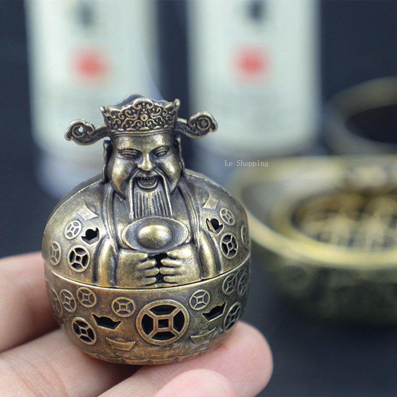 Благовонница в форме Бога Богатства/Слитка, Бытовая, для использования в помещении, для благовоний-слайсов, конусных благовоний, Ретро кадильница, Настольное маленькое украшение