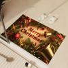 Christmas Bathroom Absorbent Floor Mats Anti Slip Carpets Christmas Decorative Rug Door Mats