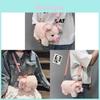 Cute Pig Plush Crossbody Bag For Girls With Soft Material And Inner Zipper Pocket