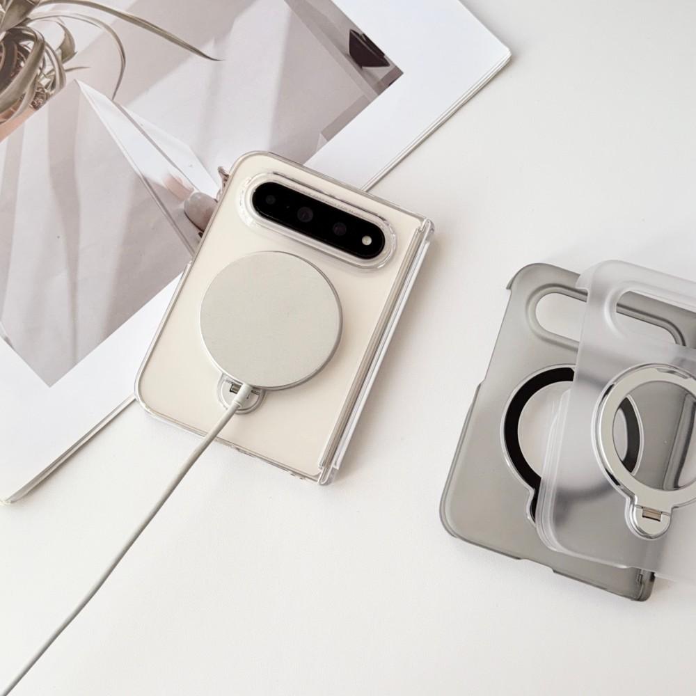 For Xiaomi Mi 18 Fold Case Hard PC Transparent Double middle hinge Ring Stand Protective Back Cover For xiaomi 18 fold Shell