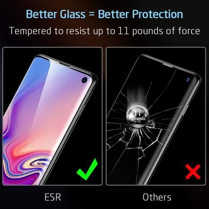 Verre Trempé pour Samsung Galaxy S10, Film Protection Écran [3D Couverture Intégrale] pour Samsung Galaxy S10