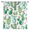 Кактус акварельные цветы зеленые роскошные тюлевые шторы современная гостиная кухня шифоновая занавеска для спальни прозрачная занавеска с балдахином