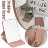 Desktop Stand Mirror Portable Suitable Simple Elegant Makeup Creative Desk Design Mirror Foldin G7N5