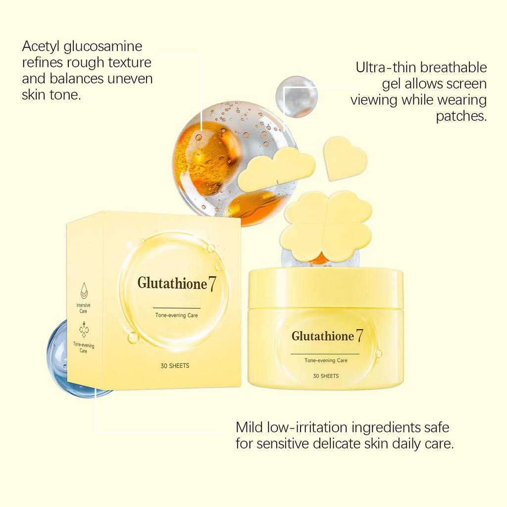 Glutathione essence patch moisturizing, brightening skin tone, obedient and translucent, daily nourishing 30pcs