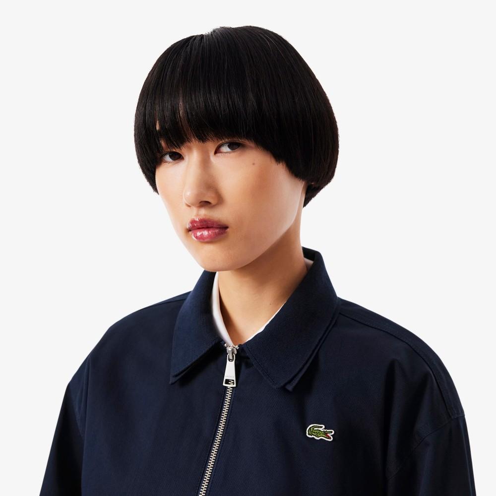 [lacoste] Women's Relaxed Fit Gabardine Coach Jacket BF8412-55N166