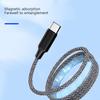 100 Вт Магнитная присоска USB A Type C Быстрая зарядка 5A 1 м кабель для передачи данных Удобное хранение для Samsung Xiaomi Phone Charge USB C шнур