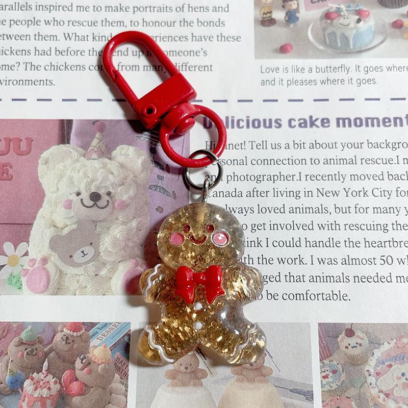 Рождественский подарок мультфильм милый рождественский брелок кулон автомобиль рюкзак украшение подарок рождественские елочные украшения